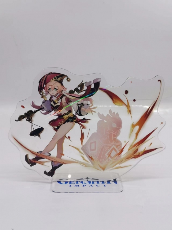 Genshin Impact   Anime  Acrylic  keychain Standing Plates 508