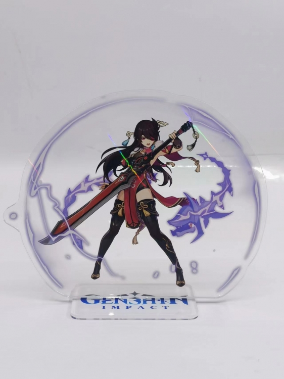 Genshin Impact   Anime  Acrylic  keychain Standing Plates 511