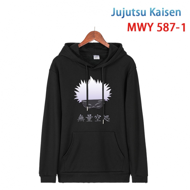 Jujutsu Kaisen Cotton Hooded Patch Pocket Sweatshirt from S to 4XL MWY-587-1