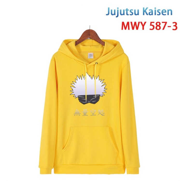 Jujutsu Kaisen Cotton Hooded Patch Pocket Sweatshirt from S to 4XL  MWY-587-3