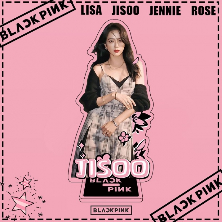 BLACK PINK  Movie star characters acrylic Standing Plates Keychain 51433