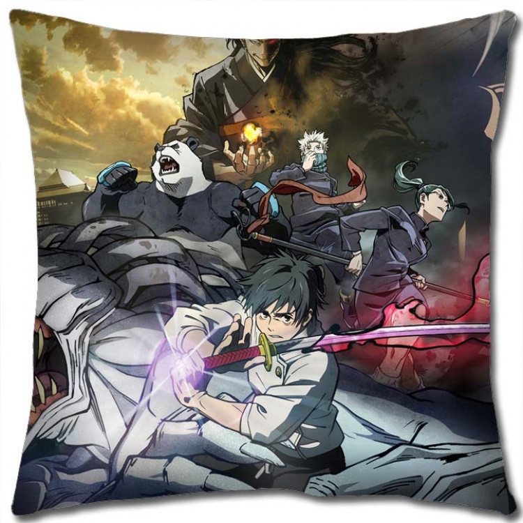 Jujutsu Kaisen Anime square full-color pillow cushion 45X45CM NO FILLING  Z3-134