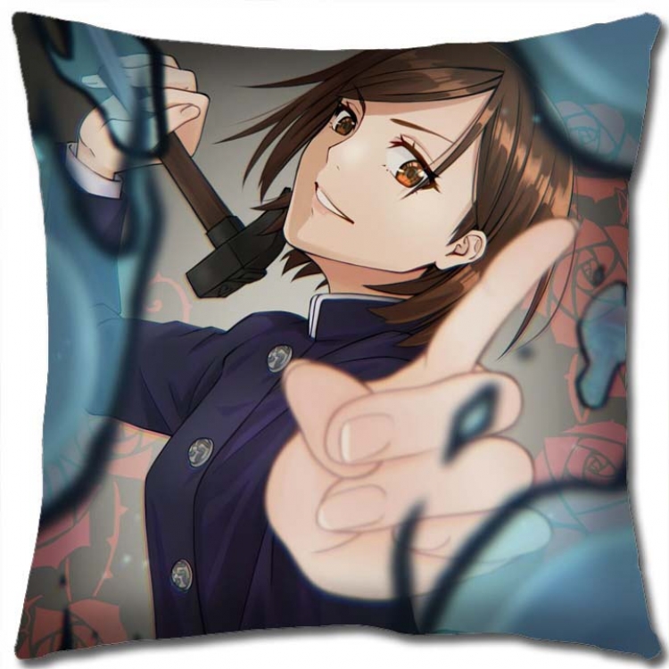 Jujutsu Kaisen Anime square full-color pillow cushion 45X45CM NO FILLING  Z3-186
