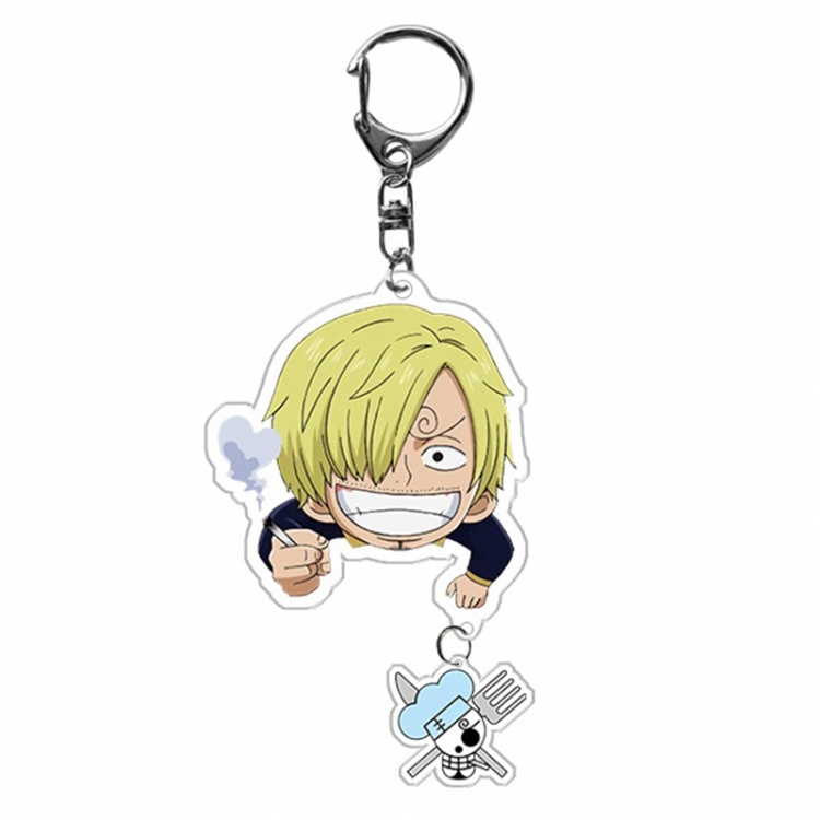 One Piece Anime acrylic Pendant Key Chain  price for 5 pcs 9976