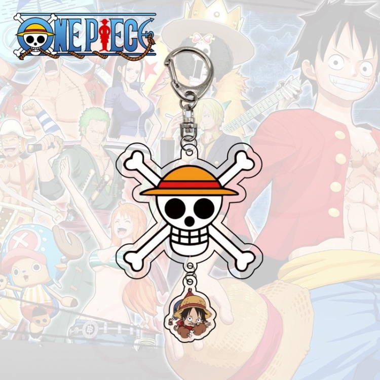 One Piece Anime acrylic Pendant Key Chain  price for 5 pcs  9986