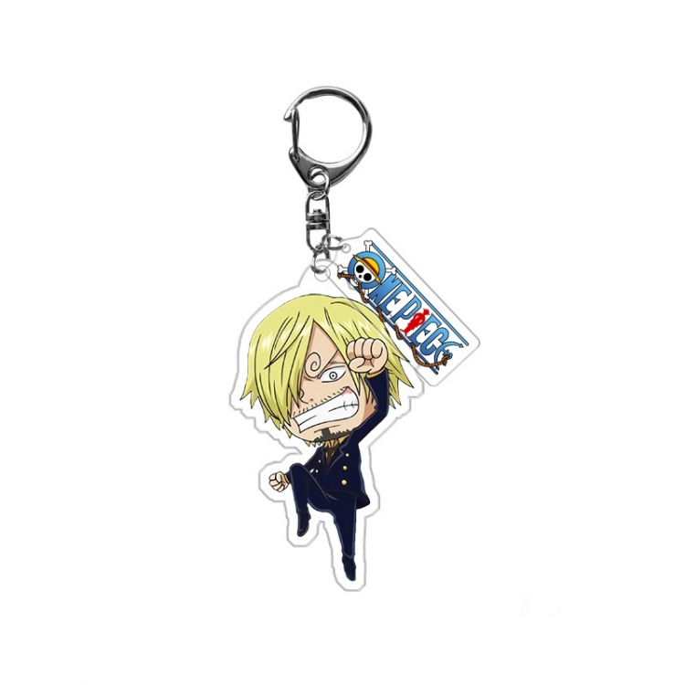 One Piece Anime acrylic Pendant Key Chain  price for 5 pcs 9970