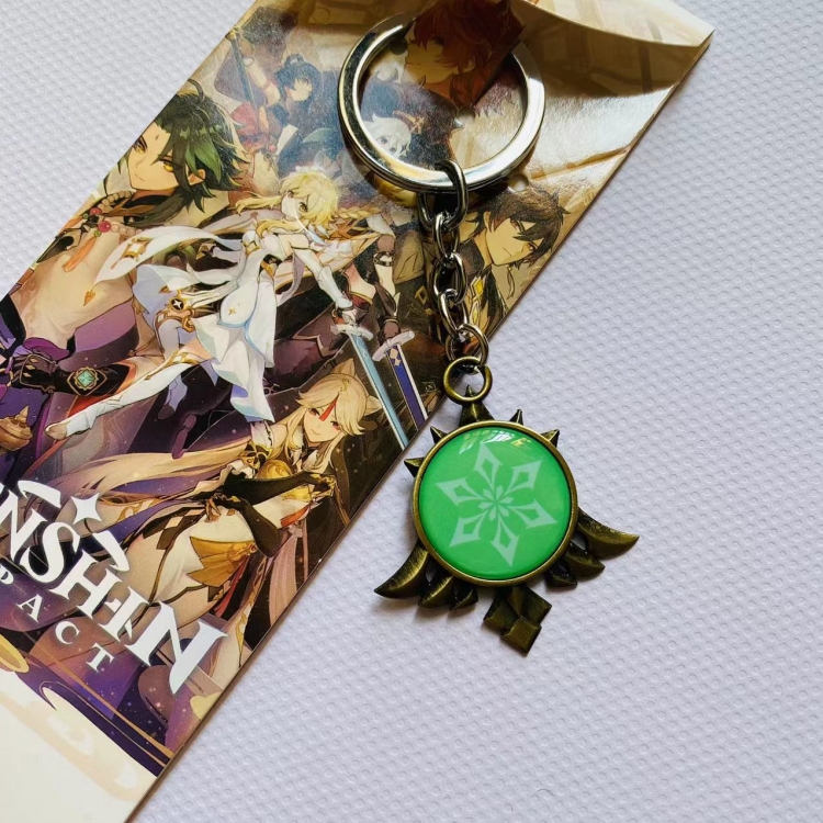 Genshin Impact  Animation metal keychain pendant 749 price for 5 pcs