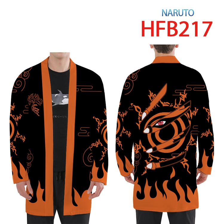 Naruto Anime Peripheral Full Color Long Kimono  from XS to 4XL HFB-217