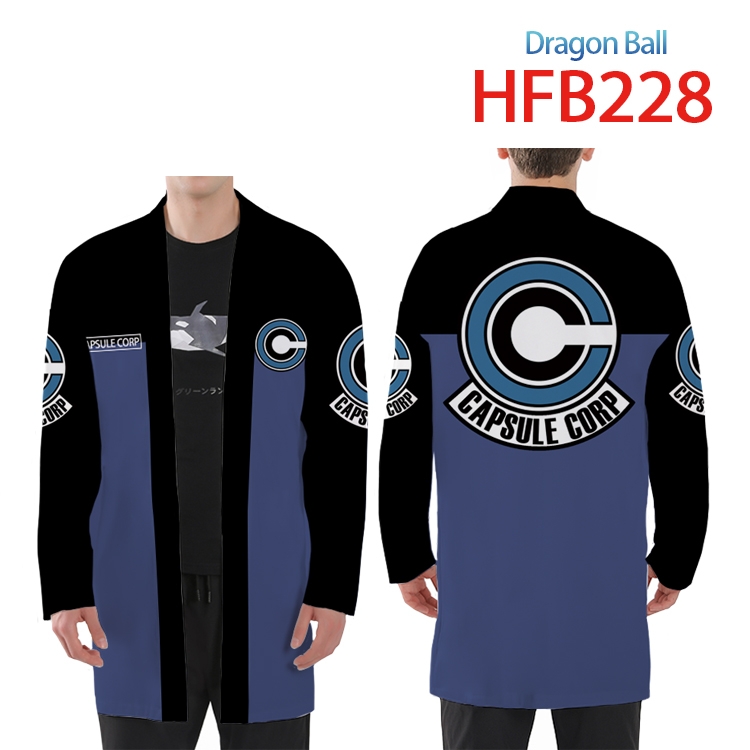 DRAGON BALL Anime Peripheral Full Color Long Kimono  from XS to 4XL  HFB-228