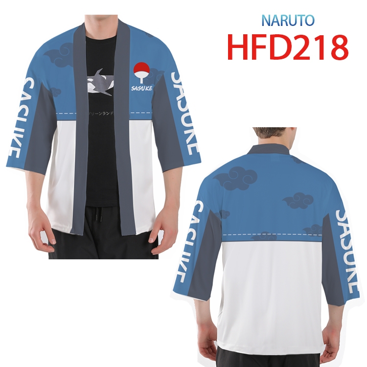 Naruto Anime peripheral full-color short kimono from S to 4XL HFD-218