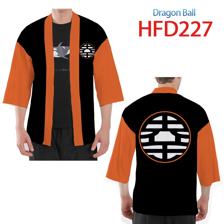 DRAGON BALL Anime peripheral full-color short kimono from S to 4XL HFD-227