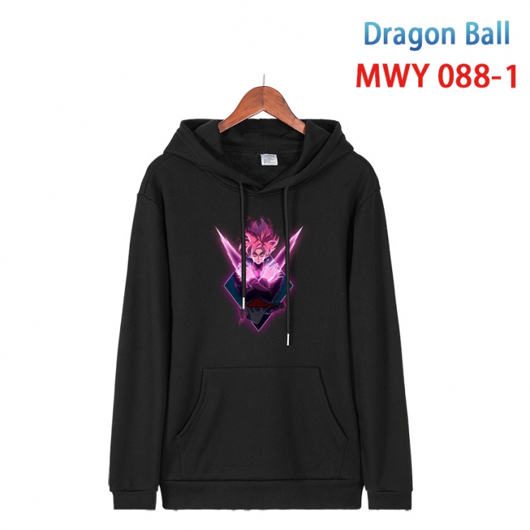 DRAGON BALL Cartoon Sleeve Hooded Patch Pocket Cotton Sweatshirt from S to 4XL MWY-089-5
