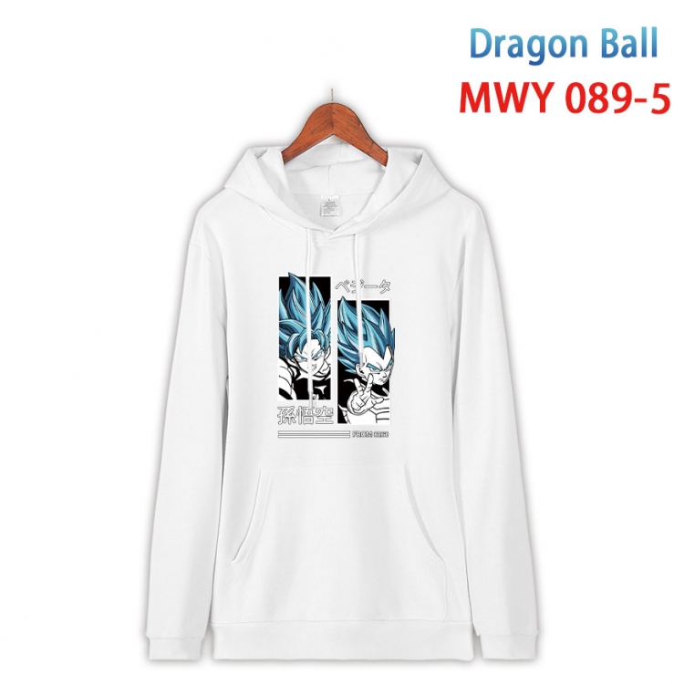 DRAGON BALL Cartoon Sleeve Hooded Patch Pocket Cotton Sweatshirt from S to 4XL MWY-089-5