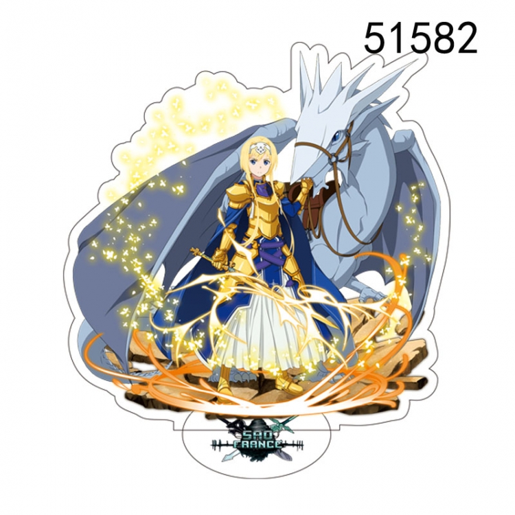 Sword Art Online Anime characters acrylic Standing Plates Keychain 15CM 51582