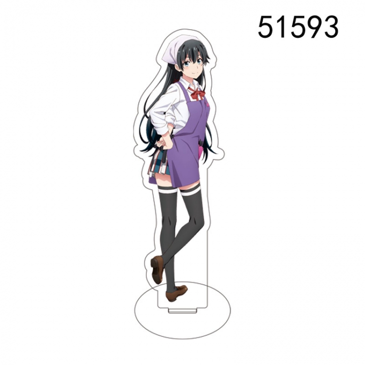 My youth romance story really has a problem Anime characters acrylic Standing Plates Keychain 15CM 51593
