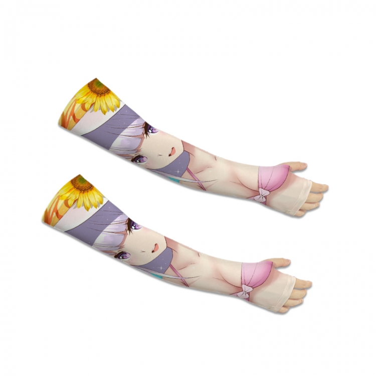 Re:Zero kara Hajimeru Isekai Seikatsu Printed Long Cycling Sleeve Sun Protection Sleeve