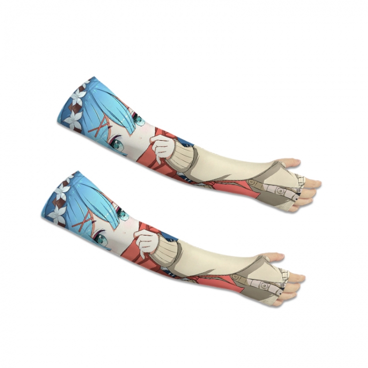 Re:Zero kara Hajimeru Isekai Seikatsu Printed Long Cycling Sleeve Sun Protection Sleeve