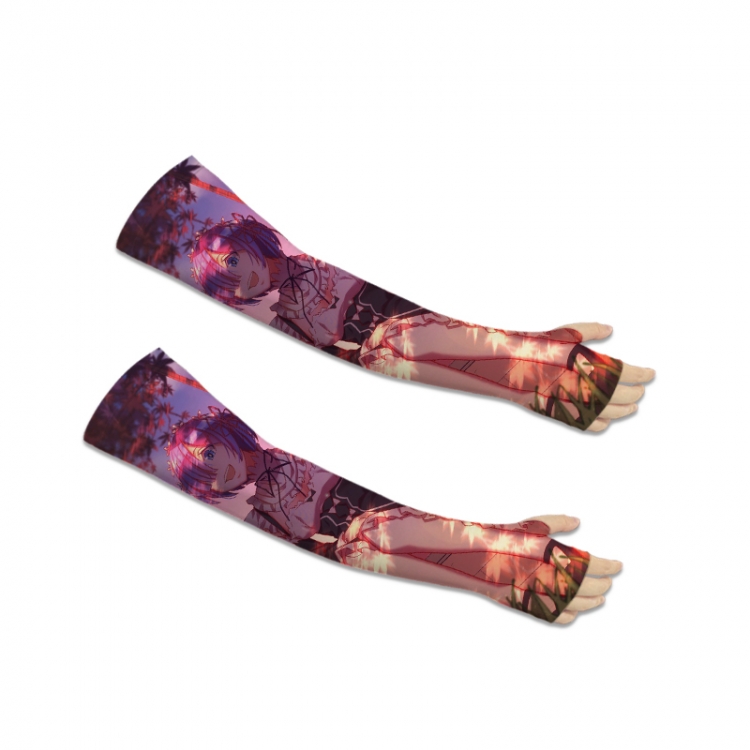 Re:Zero kara Hajimeru Isekai Seikatsu Printed Long Cycling Sleeve Sun Protection Sleeve