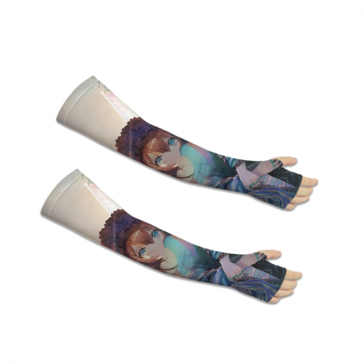 Arknights Printed Long Cycling Sleeve Sun Protection Sleeve