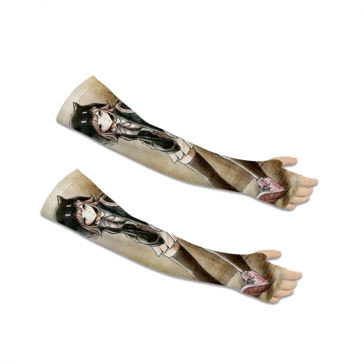 Dangan-Ronpa Printed Long Cycling Sleeve Sun Protection Sleeve