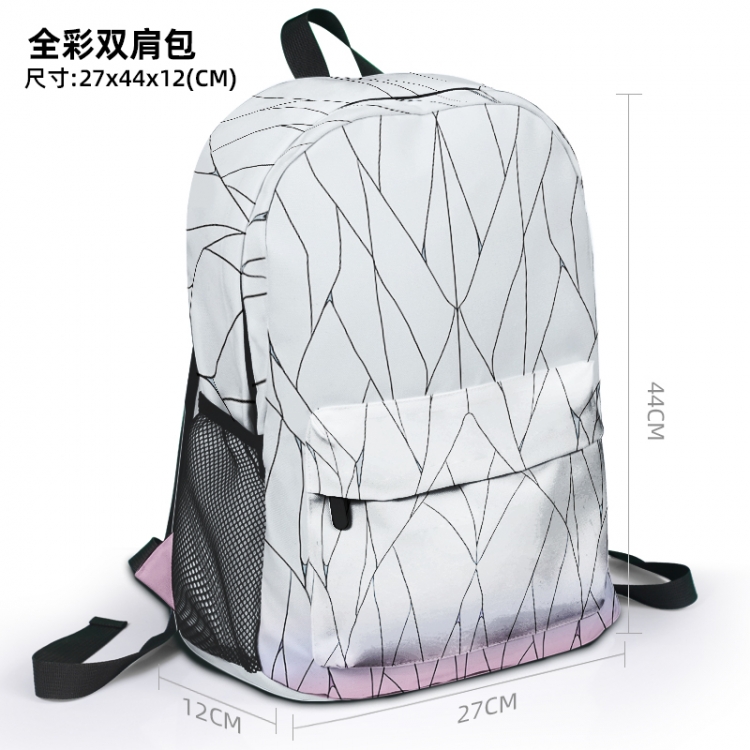 Demon Slayer Kimets Animation surrounding full color backpack student school bag 27x44x12