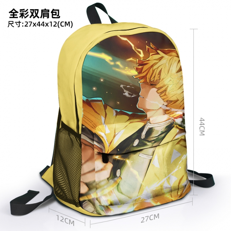Demon Slayer Kimets Animation surrounding full color backpack student school bag 27x44x12