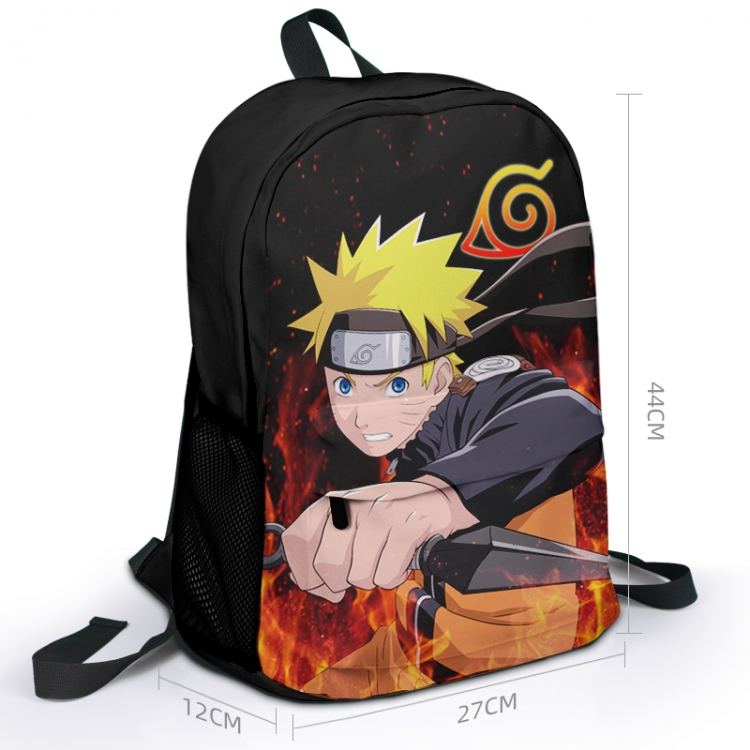 Naruto Animation surrounding full color backpack student school bag 27x44x12