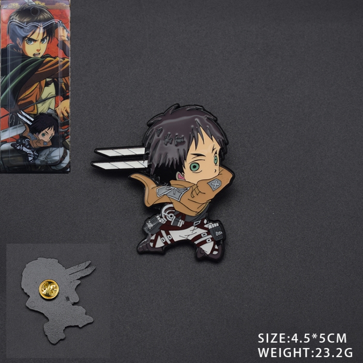 Shingeki no Kyojin Anime cartoon metal brooch style C