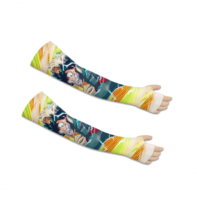 My Hero Academia Printed Long Cycling Sleeve Sun Protection Sleeve