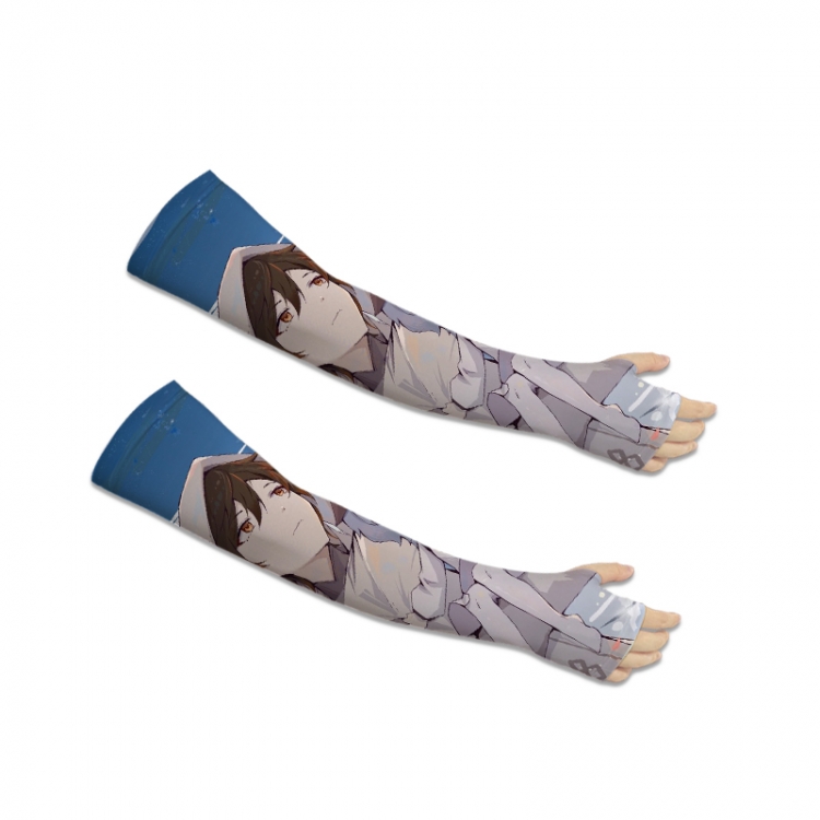 Genshin Impact  Printed Long Cycling Sleeve Sun Protection Sleeve