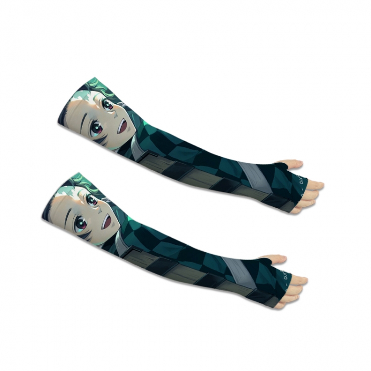 Demon Slayer Kimets Printed Long Cycling Sleeve Sun Protection Sleeve