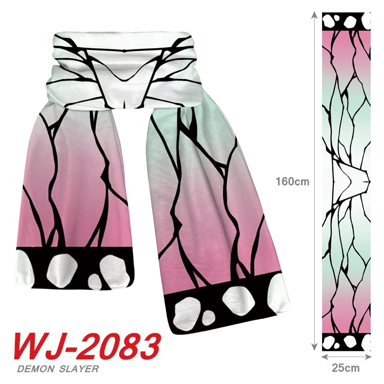 Demon Slayer Kimets Anime plush impression scarf  WJ-2083