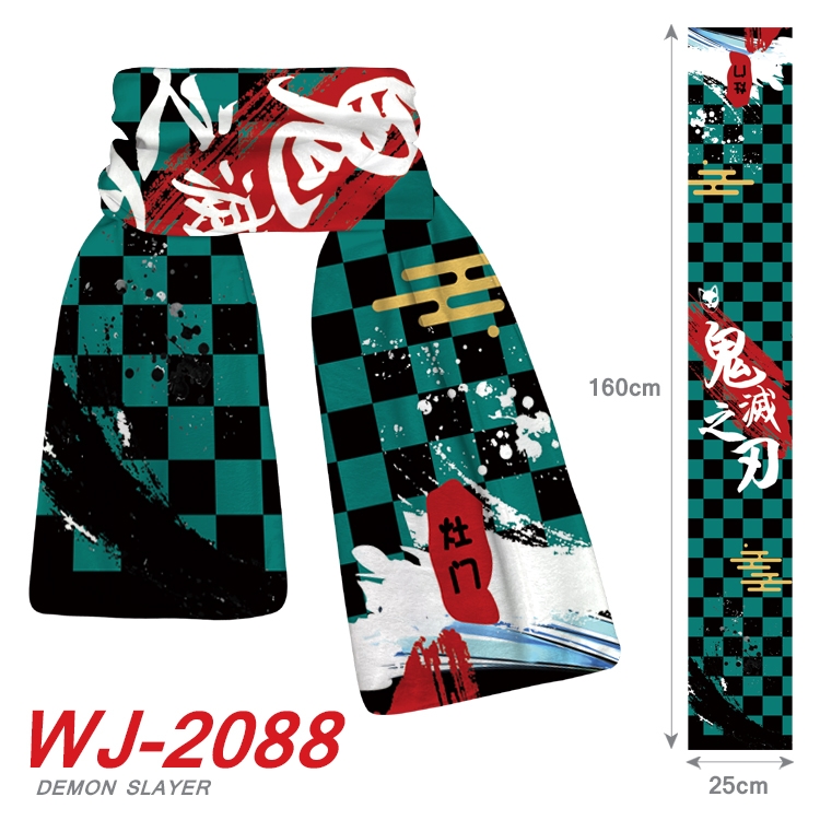 Demon Slayer Kimets Anime plush impression scarf  WJ-2088