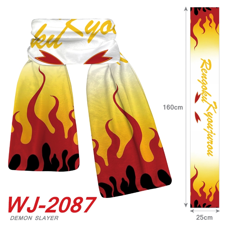 Demon Slayer Kimets Anime plush impression scarf  WJ-2087