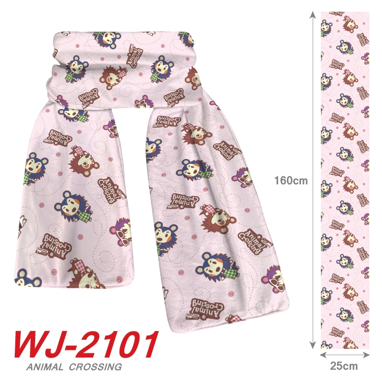 Animal Crossing Anime plush impression scarf WJ-2101