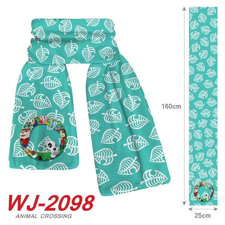 Animal Crossing Anime plush impression scarf  WJ-2098