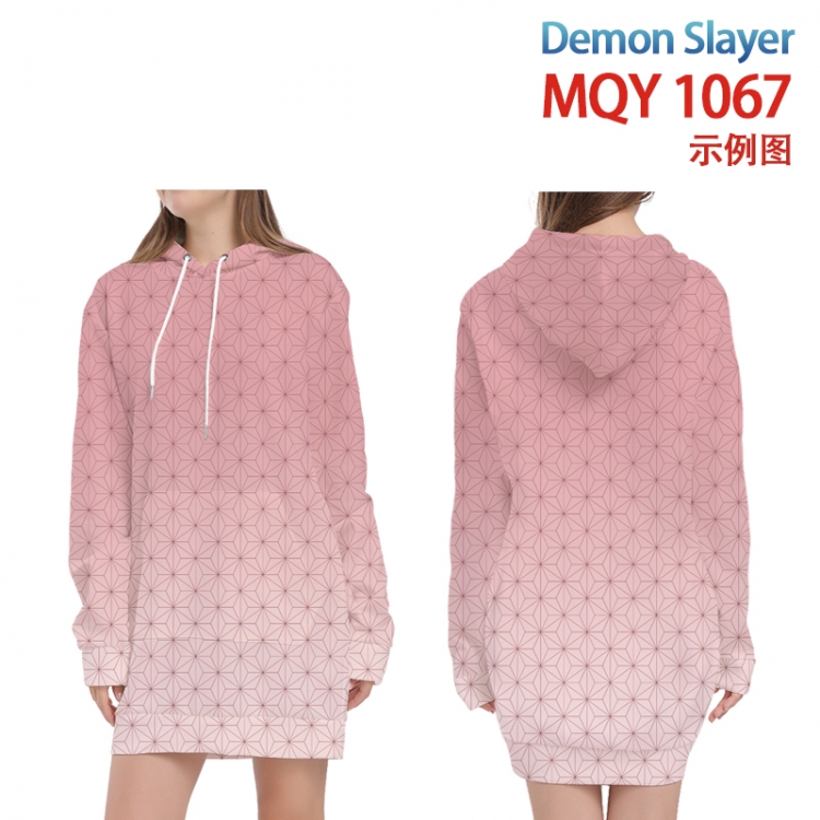 Demon Slayer Kimets Full color printed hooded long sweater from XS to 4XL  MQY-1067