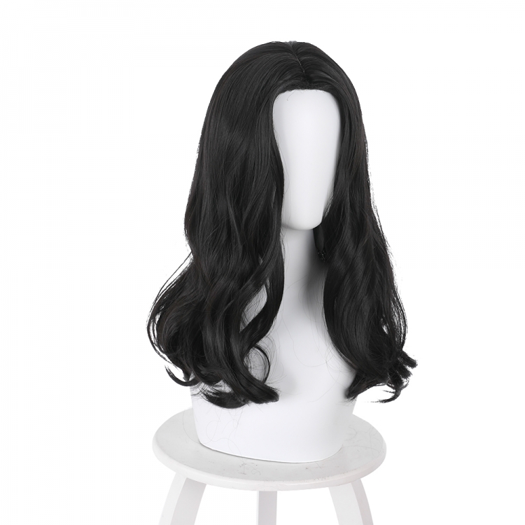 Tokyo Revengers  Black micro-curly mid-length hair cos wig 521C