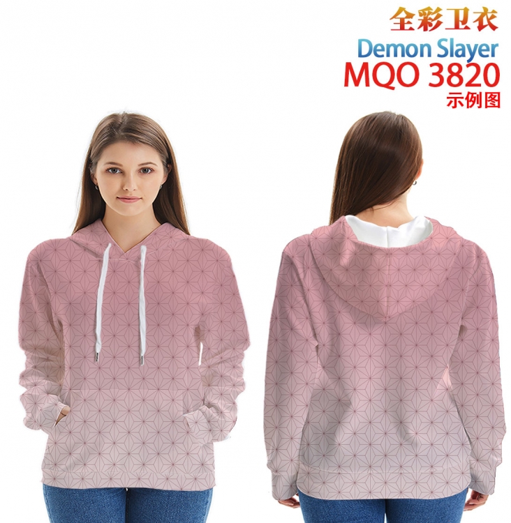Demon Slayer Kimets Full Color Patch pocket Sweatshirt Hoodie  from XXS to 4XL MQO 3820