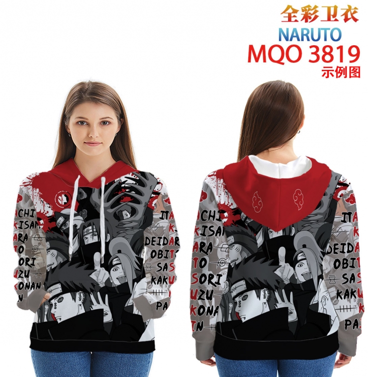 Naruto Full Color Patch pocket Sweatshirt Hoodie  from XXS to 4XL  MQO 3819