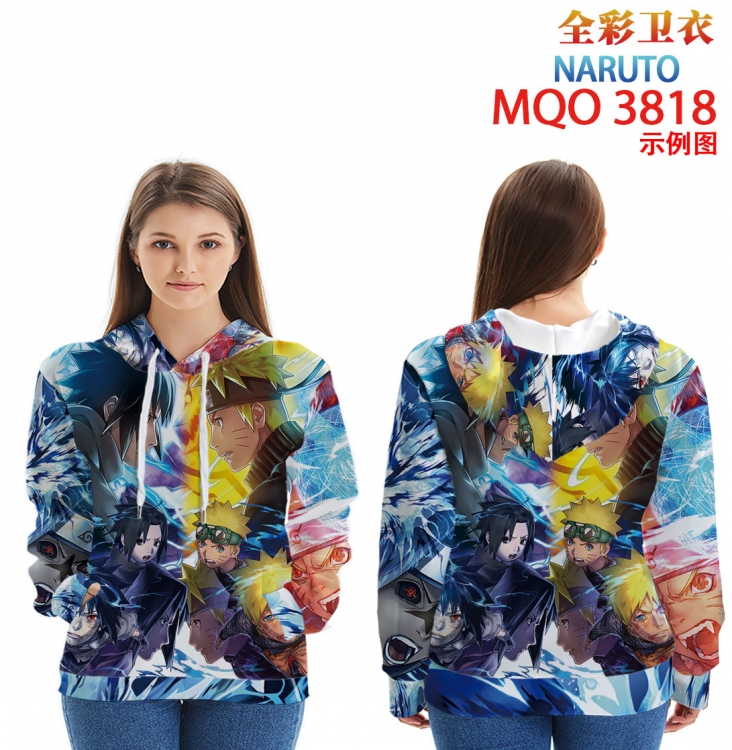 Naruto Full Color Patch pocket Sweatshirt Hoodie  from XXS to 4XL  MQO 3818