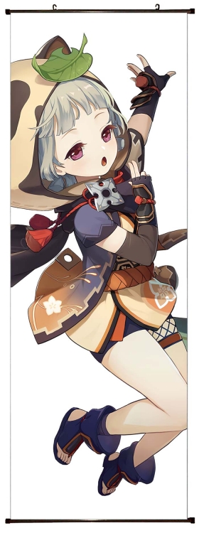 Genshin Impact  Anime  Plastic pole cloth painting Wall Scroll 60X170CM Y1-143
