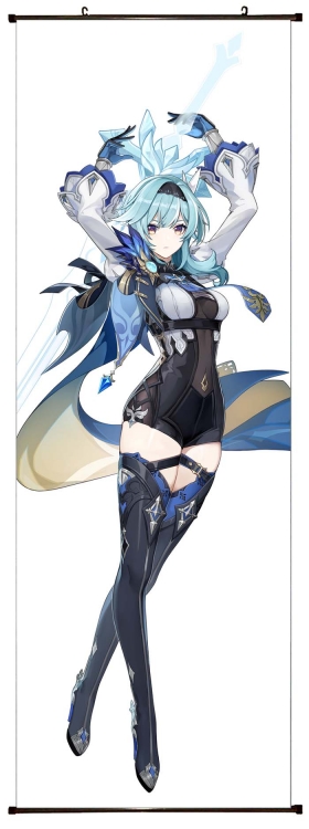 Genshin Impact  Anime  Plastic pole cloth painting Wall Scroll 60X170CM  Y1-173