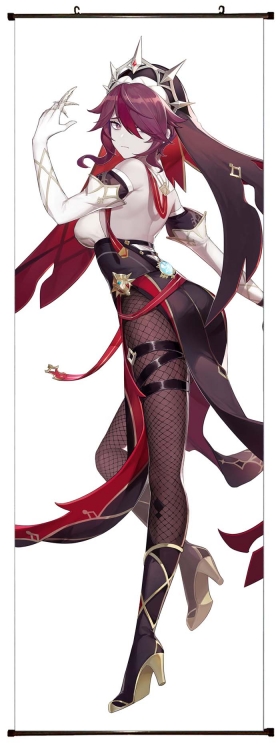 Genshin Impact  Anime  Plastic pole cloth painting Wall Scroll 60X170CM  Y1-131