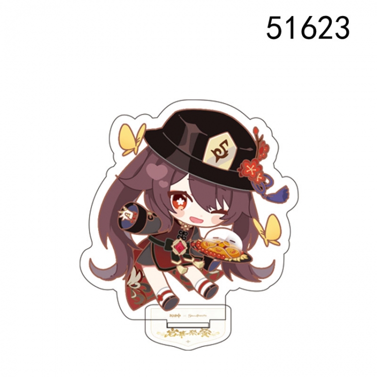 Genshin Impact  Anime character acrylic Standing Plates  Keychain 10CM 51623
