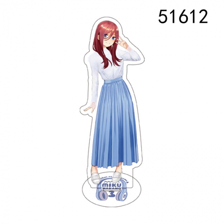 The Quintessential Qunintupiets  Anime characters acrylic Standing Plates Keychain 15CM 51612