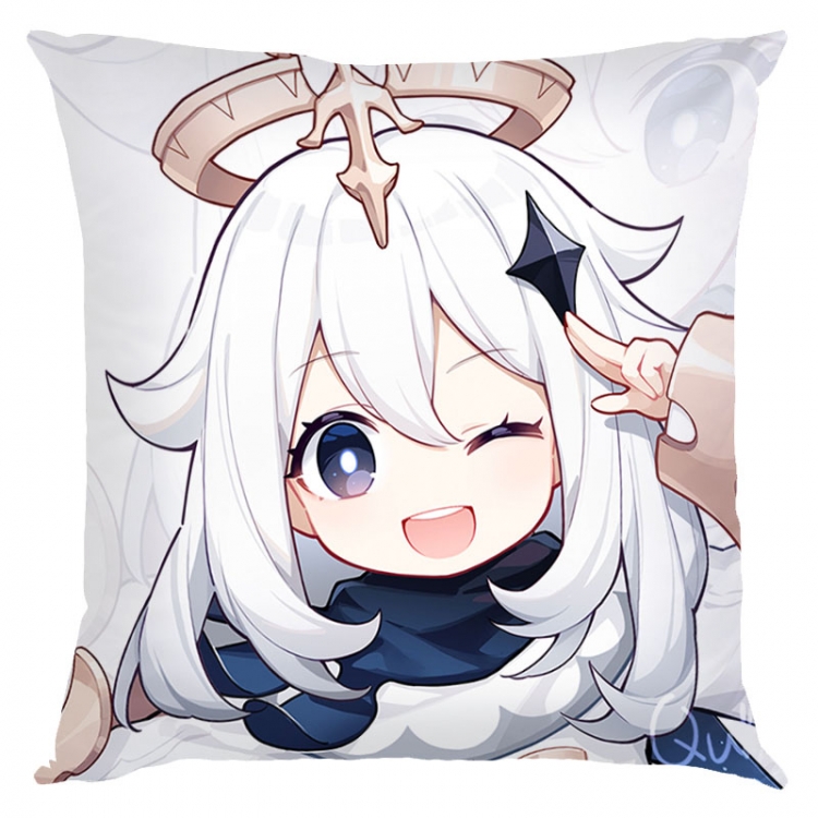 Genshin Impact Anime square full-color pillow cushion 45X45CM NO FILLING  Y1-8