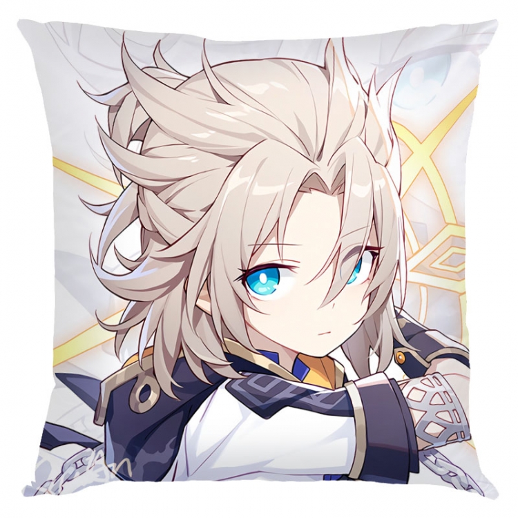 Genshin Impact Anime square full-color pillow cushion 45X45CM NO FILLING  Y1-15