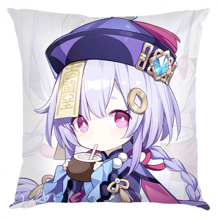 Genshin Impact Anime square full-color pillow cushion 45X45CM NO FILLING  Y1-12