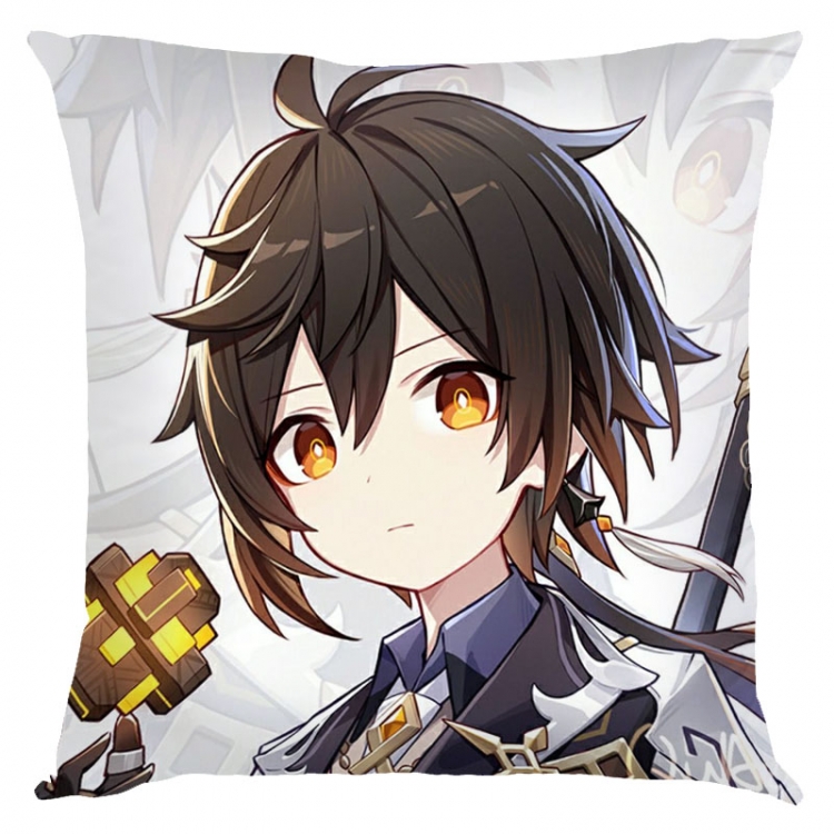 Genshin Impact Anime square full-color pillow cushion 45X45CM NO FILLING  Y1-2